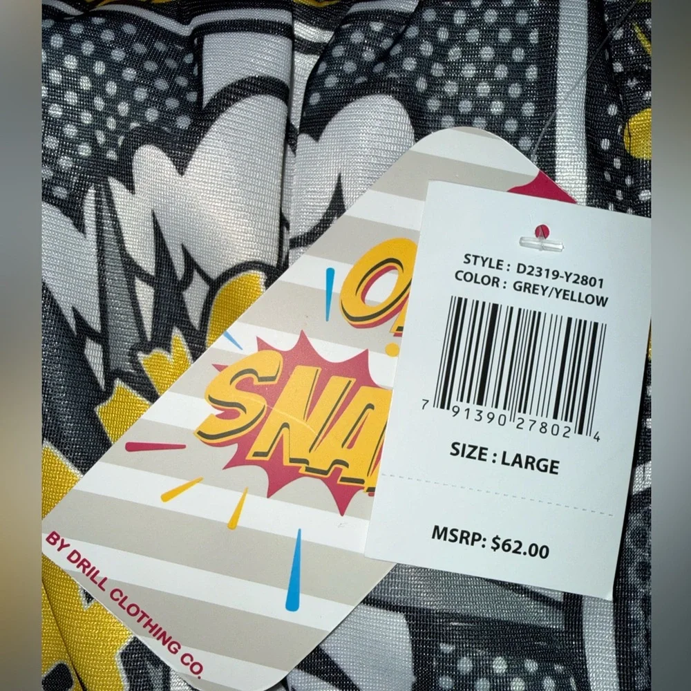 💥NWT! Comic Print Unisex Jogger Pants